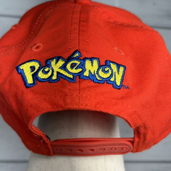 Pokemon Boys' Baseball Hat Snapback Cap Poke Ball Red White Youth Size - Picture 5 of 7